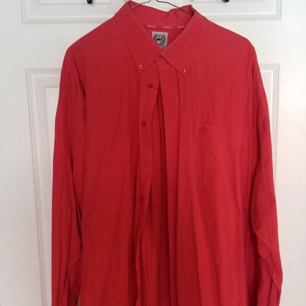 Red Cinch button up